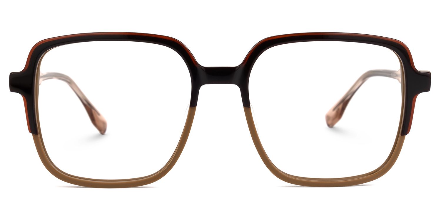 Monty Square Brown Glasses