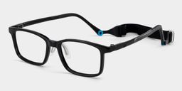 June Rectangle Black Glasses2