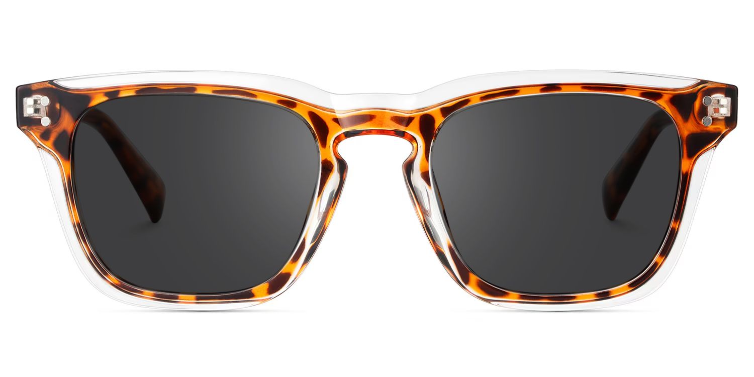 Liam Tr90 Tortoise Rectangle Frame Sunglasses | ZEELOOL0