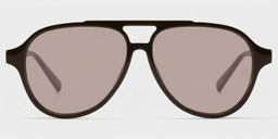 Drew Dark Brown Aviator Glasses0