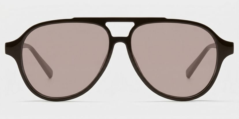 Drew Dark Brown Aviator Sunglasses