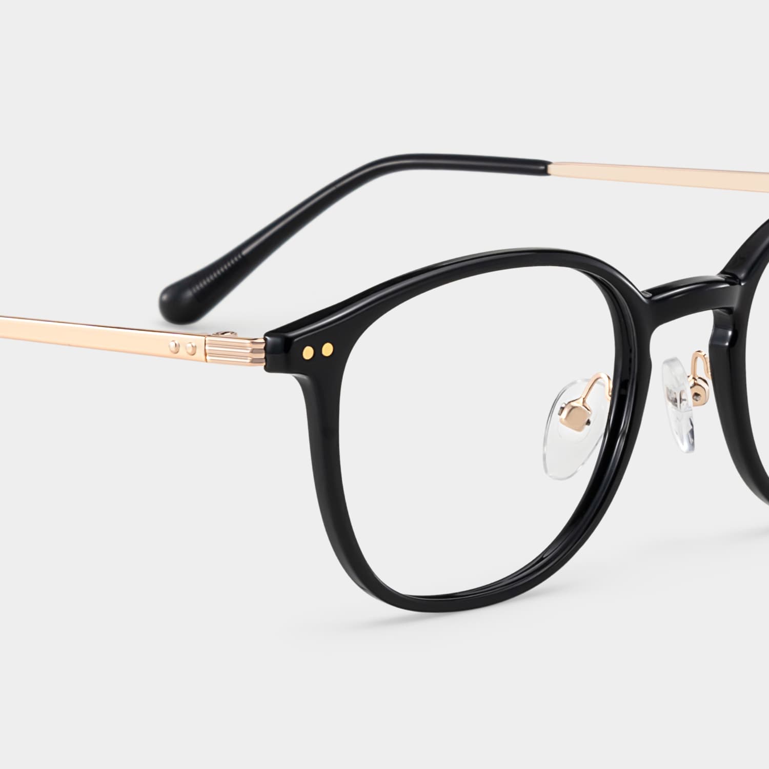 Mira Oval Black Glasses5