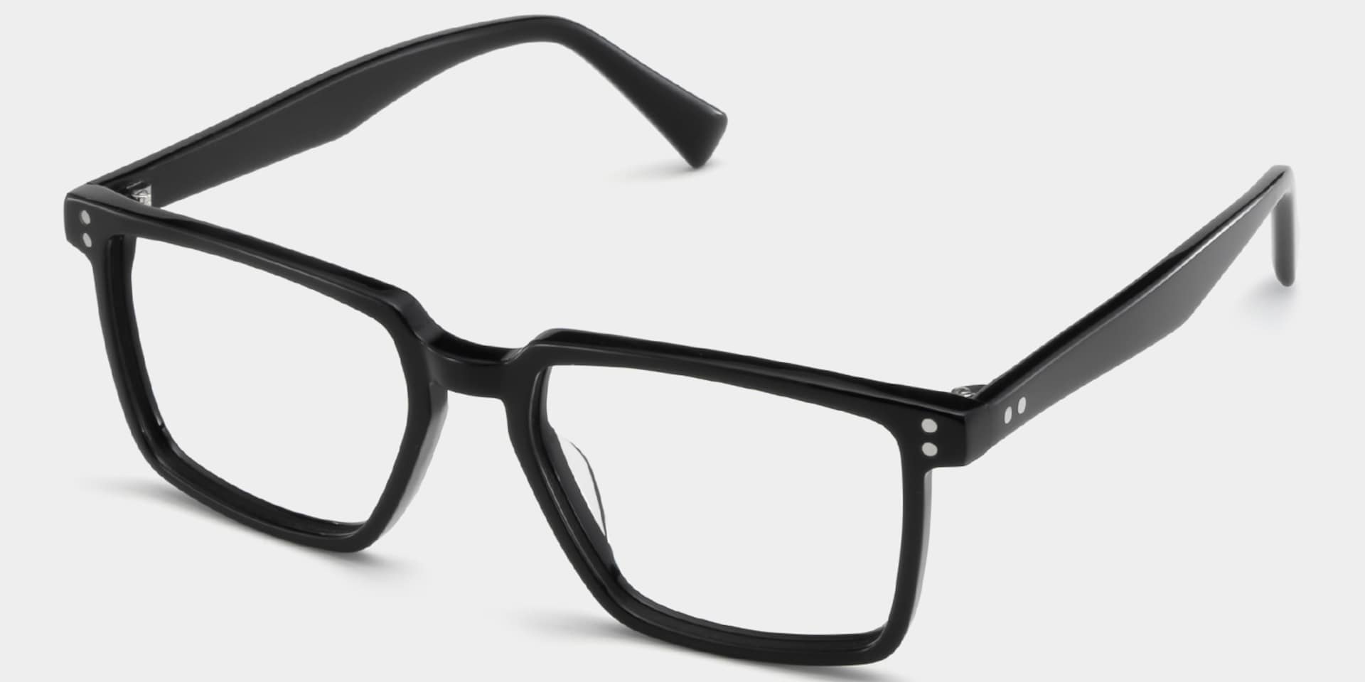 Griffin Black Frame Glasses with Rectangle Frame Online | ZEELOOL3