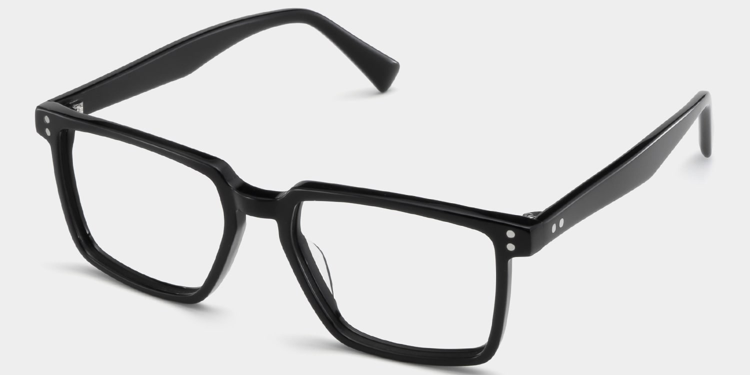 Griffin Rectangle Black Glasses3
