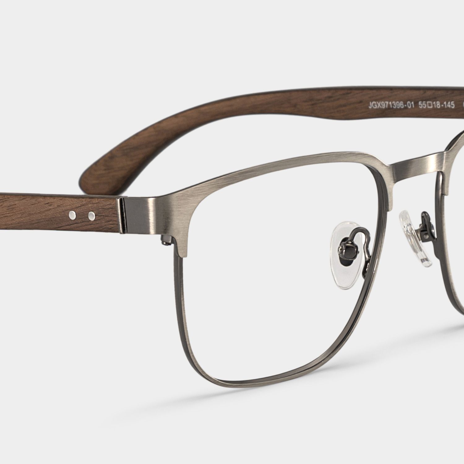 Luke silver browline glasses Online | ZEELOOL