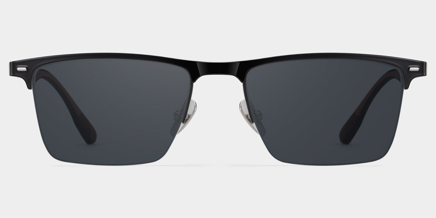 The Eye ブラックメタル　BLACKL Browline Black Eyeglasses- Brock Titanium Frame Glasses
