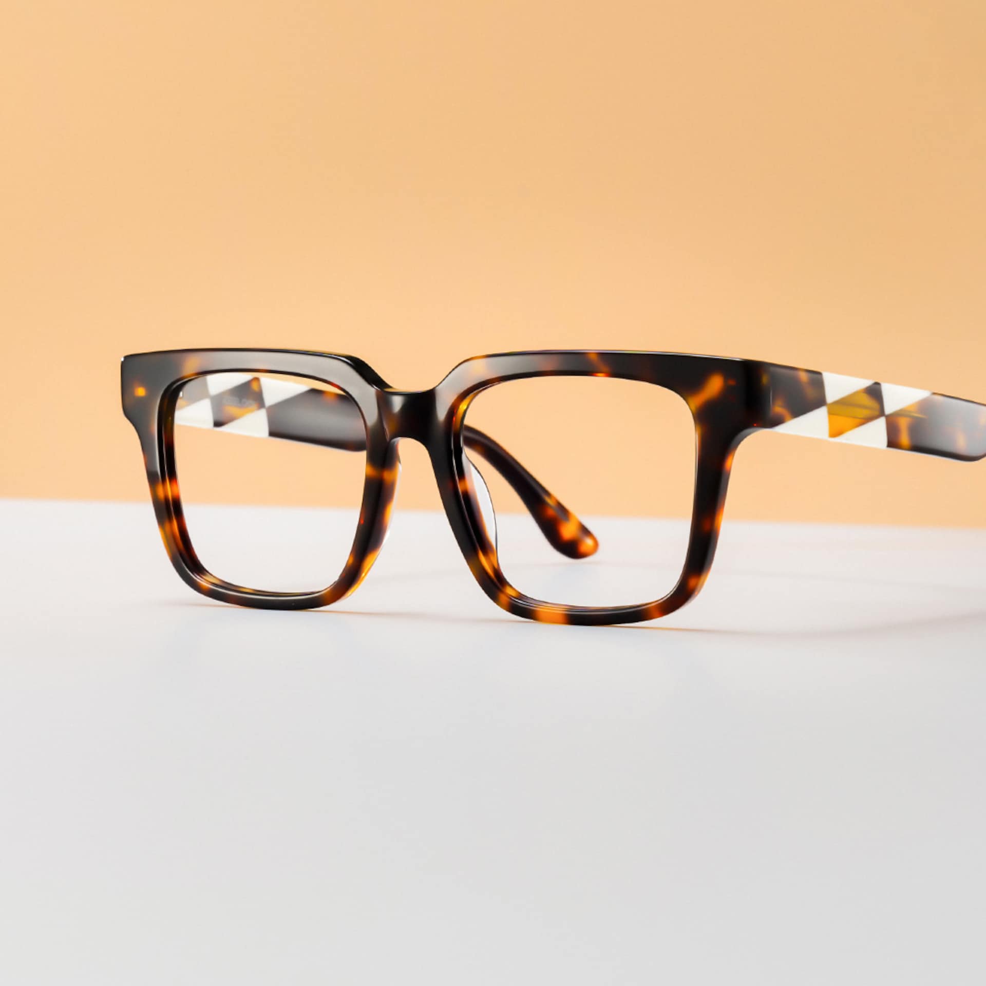 Harriet Square Tortoise Frame Eyeglasses for Man| ZEELOOL0