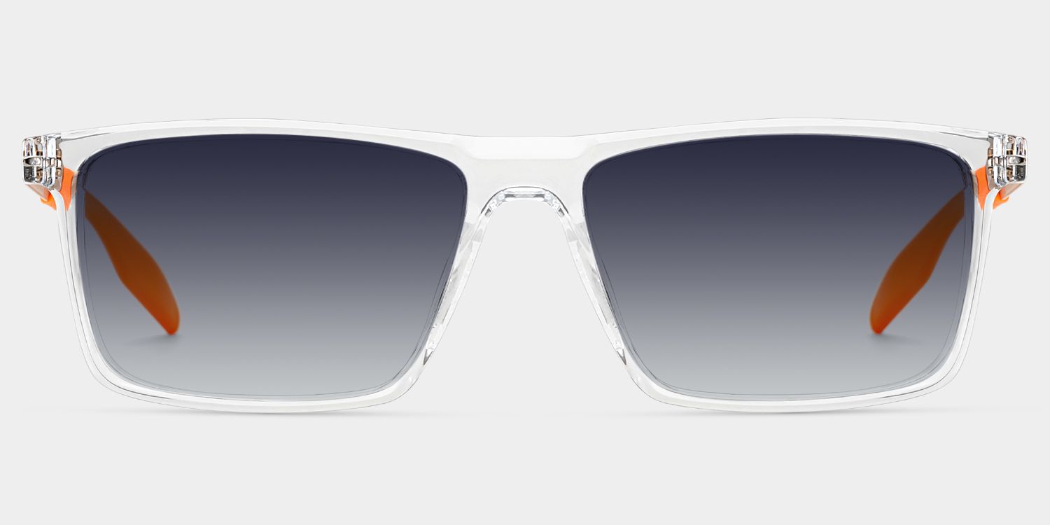 Active Clear Orange Frame Glasses with Rectangle Frame Online
