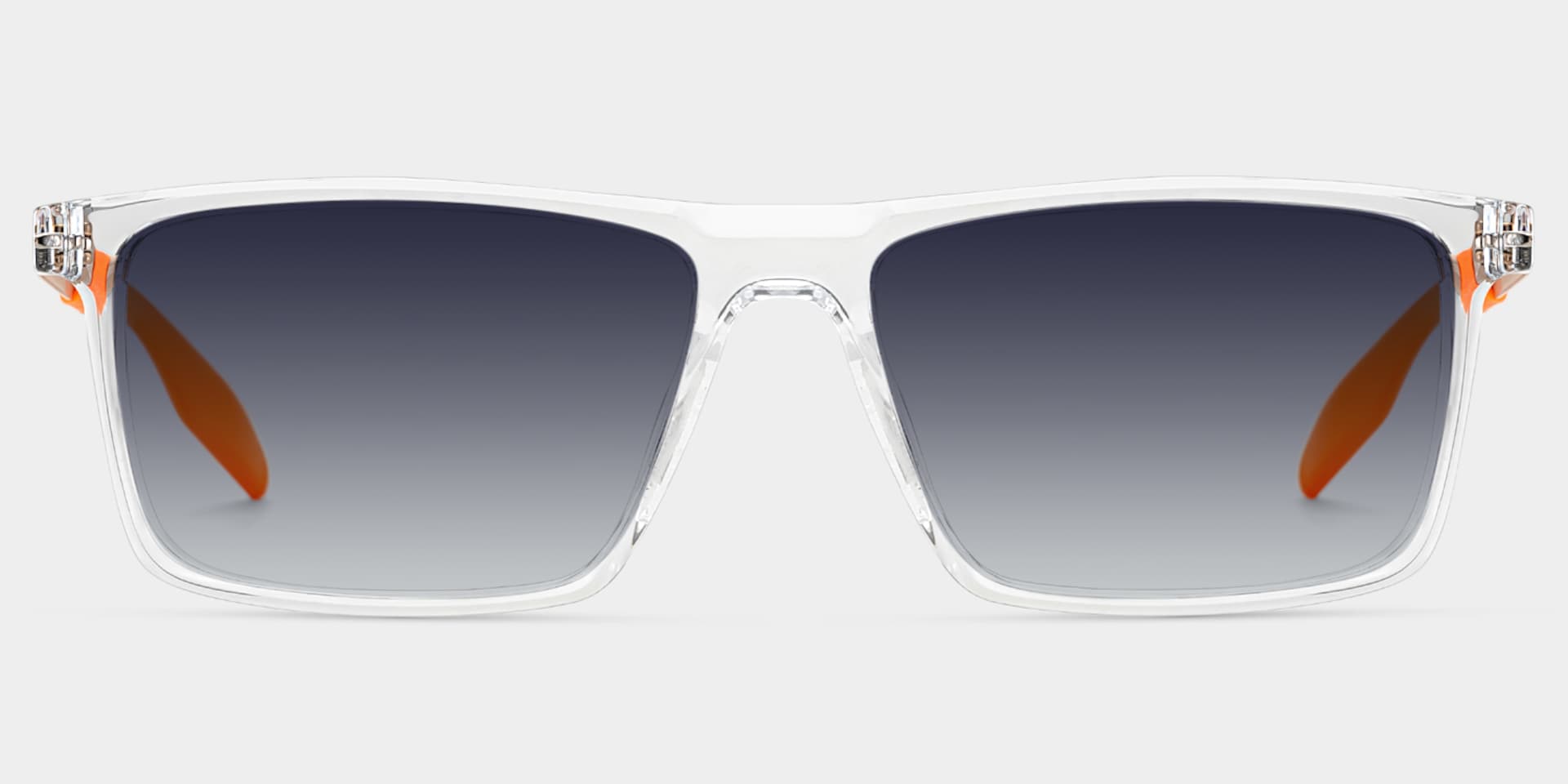 Active Clear Orange Frame Glasses with Rectangle Frame Online | ZEELOOL0