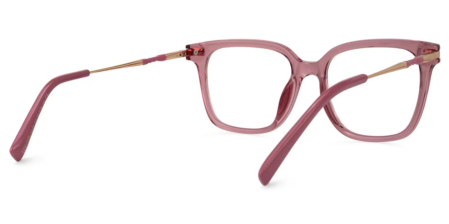 Jacqui Square Pink Glasses4