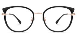 Delca Cateye Black Glasses0