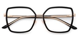 Jill Black Square Glasses1