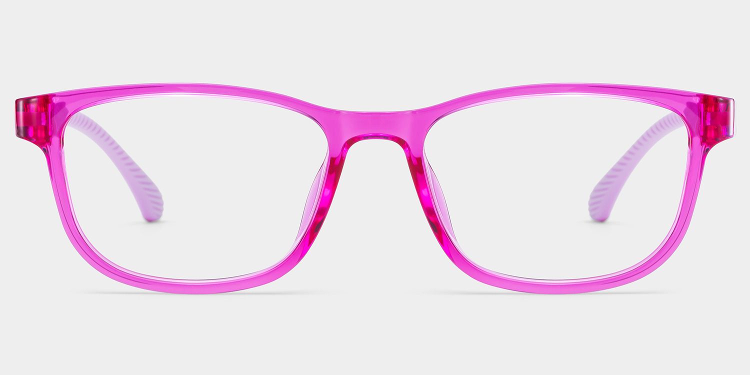 Robin Rectangle Pink Frame Eyeglasses for Pre-tweens1