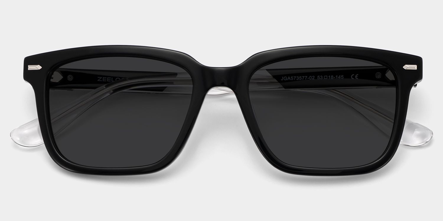 George Black Rectangle Eyeglass Frames for Men | ZEELOOL1