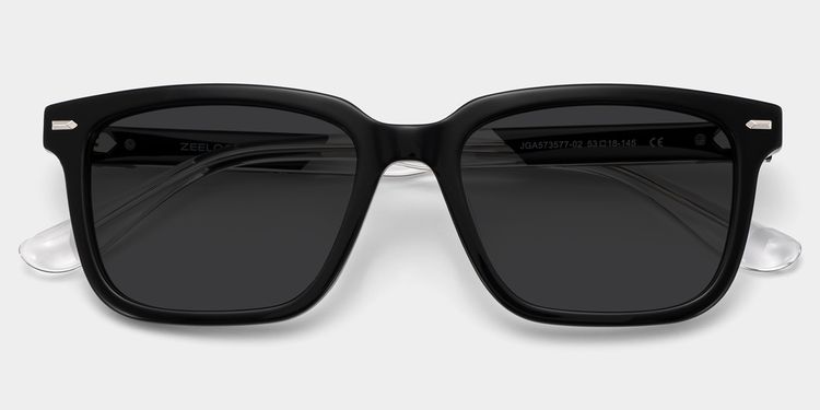George Black Rectangle Sunglasses