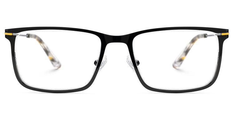 Roxana Rectangle Black Glasses
