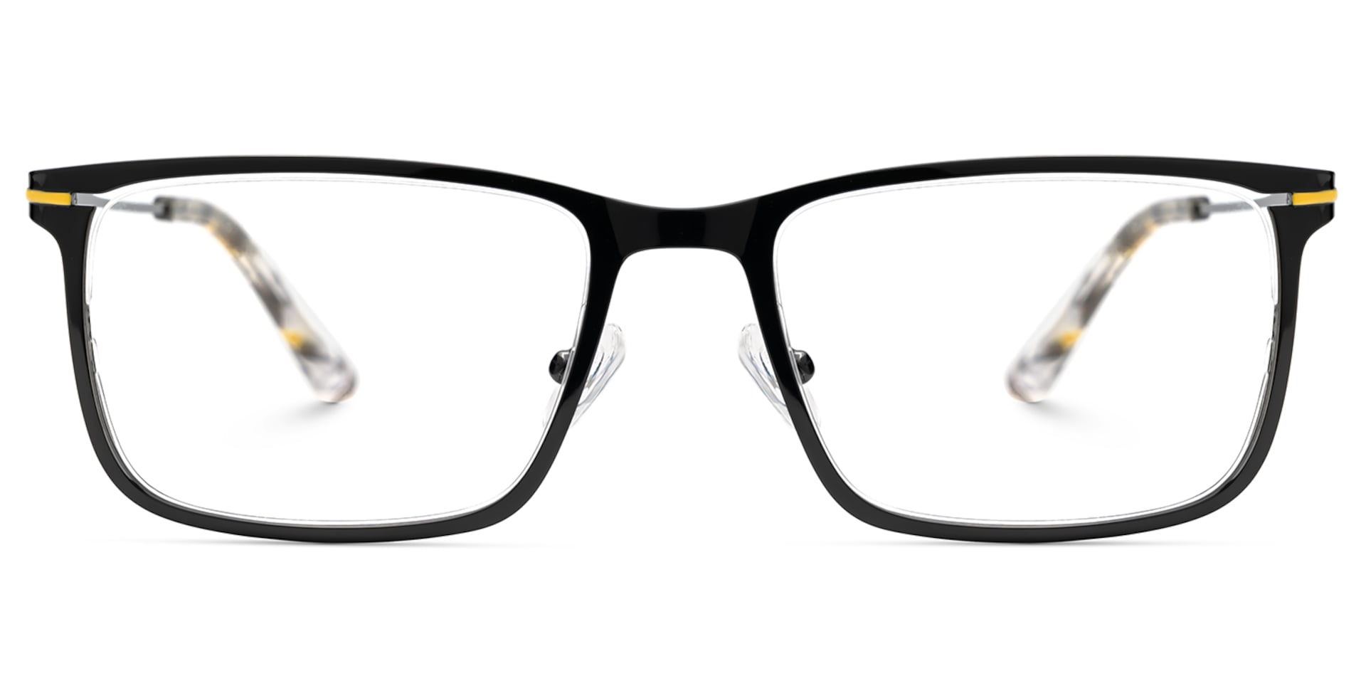Thin Frame Rectangle Glasses With Adjustable Nose Pads1