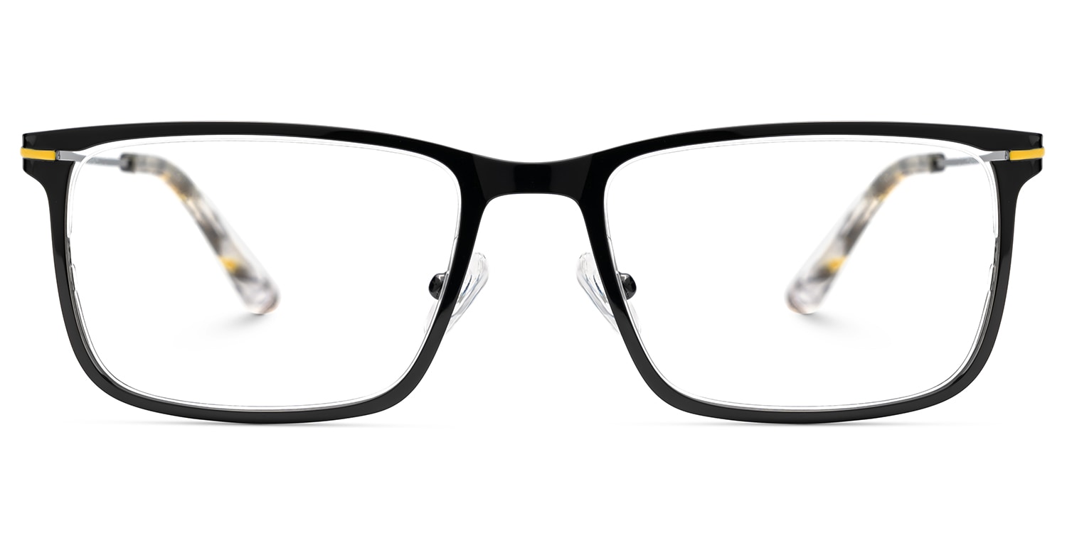 Thin Frame Rectangle Glasses With Adjustable Nose Pads1