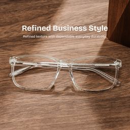 Connie Rectangle Clear Glasses0