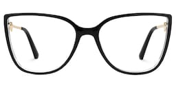 Celisa Cateye Black Glasses0