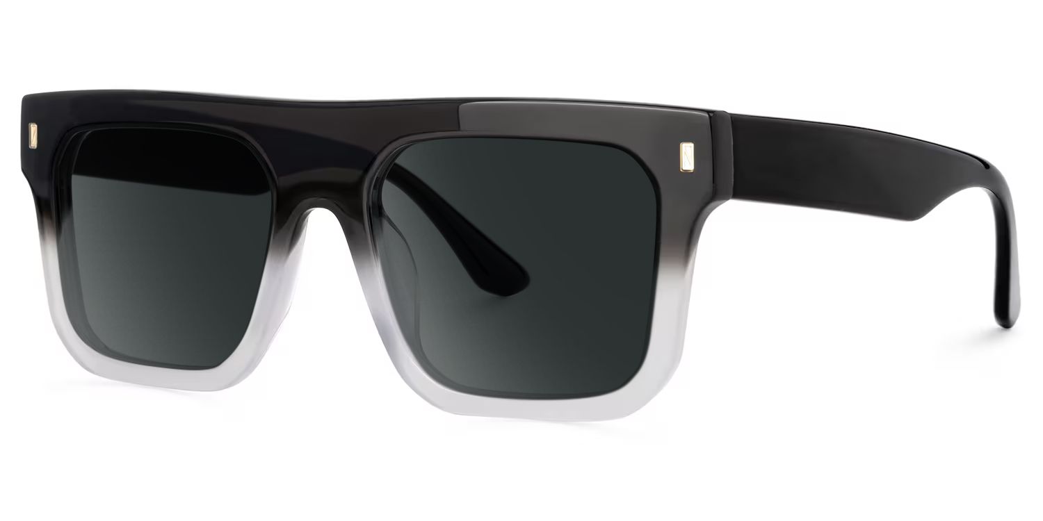 Square Reaux Black Gradient Sunglasses for Men1