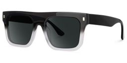 Reaux Square Black Gradient Glasses1