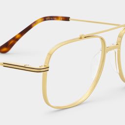 Poppy Gold Aviator Glasses5