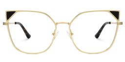 Elston Cateye Gold Glasses1