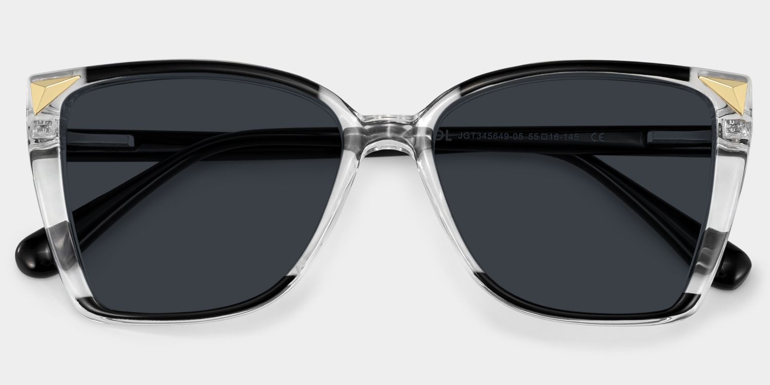 Clear Frame Glasses With Black Sides For Women1