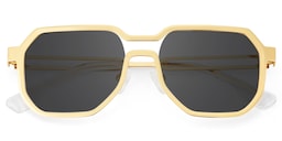 Hype Geometric Gold Glasses1