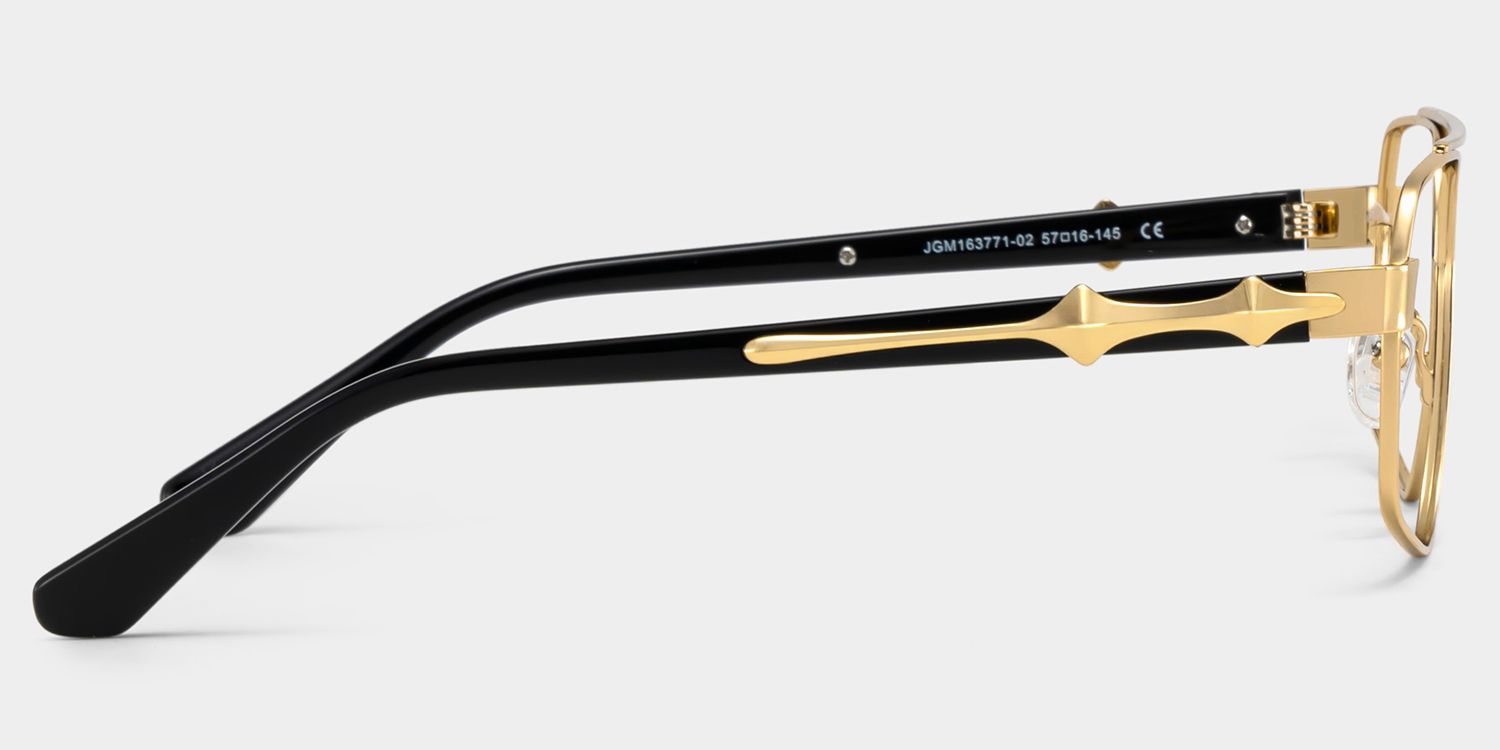 Sterling Eyeglasses in Aviator Gold Frame | ZEELOOL4