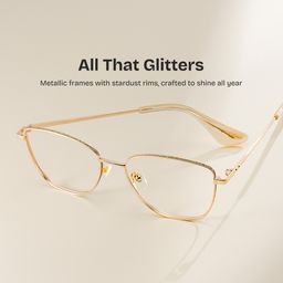 Skyler Square Gold Glasses0