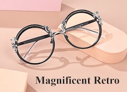 Nelida Round Black Glasses4