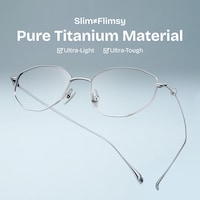 Everett Geometric Silver Glasses0