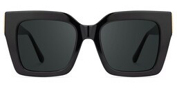 Josiah Square Black Glasses0