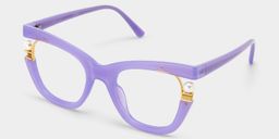 Pearl Cateye Purple Glasses4