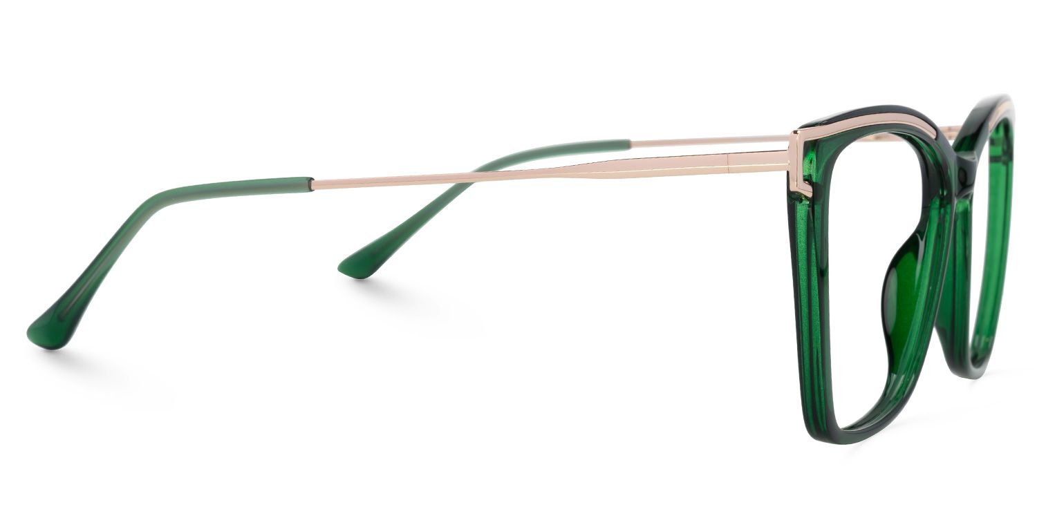 Krystle Square Green Thin Frames Glasses | ZEELOOL2