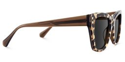 Tessia Square Brown Leopard Sunglasses3