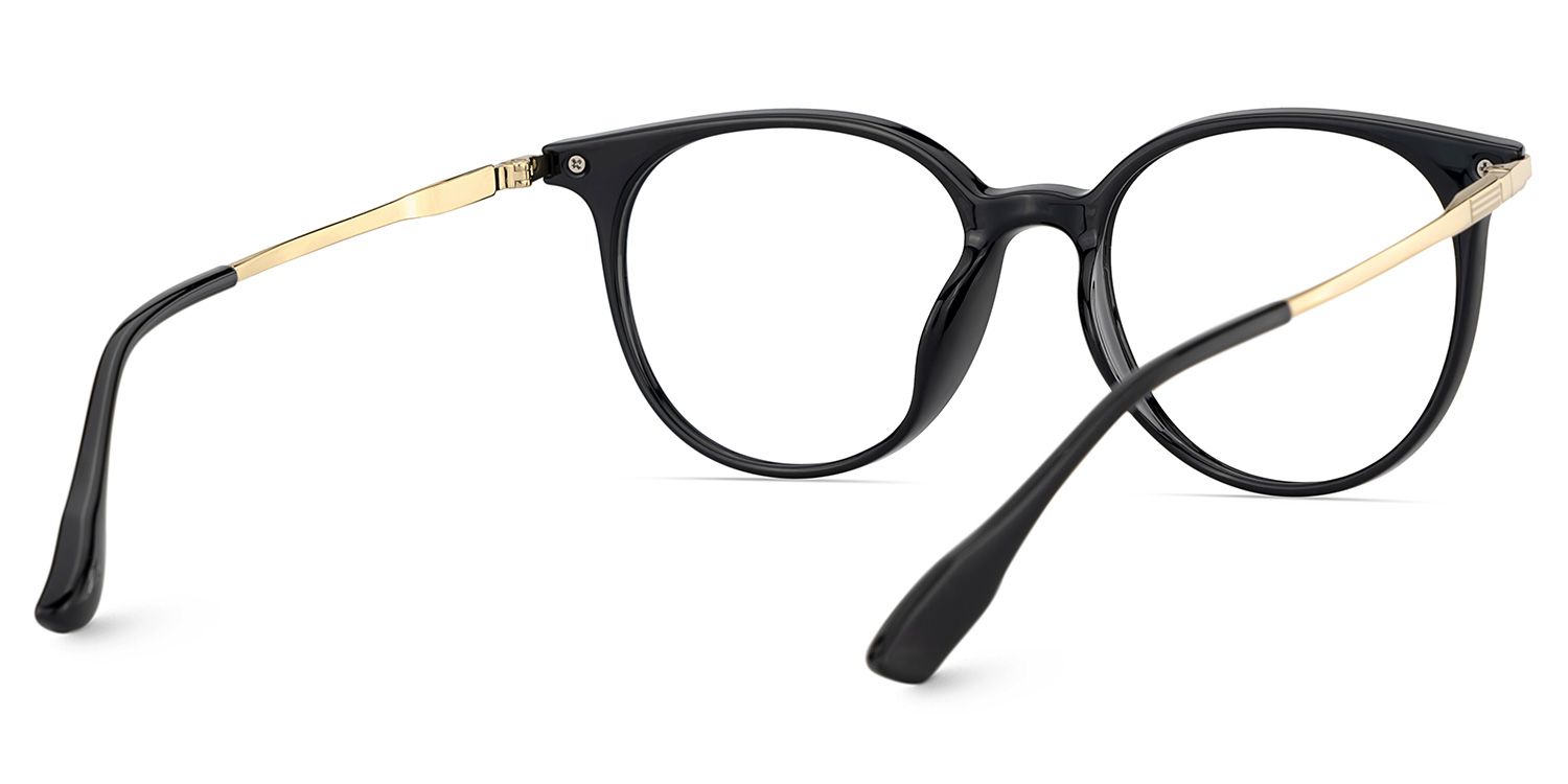 Mila Round Black Frame Eyeglasses for Woman| ZEELOOL5