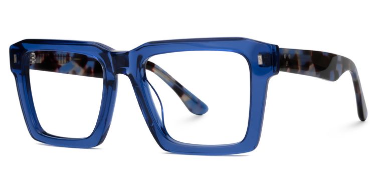 Kenish Square Blue Glasses