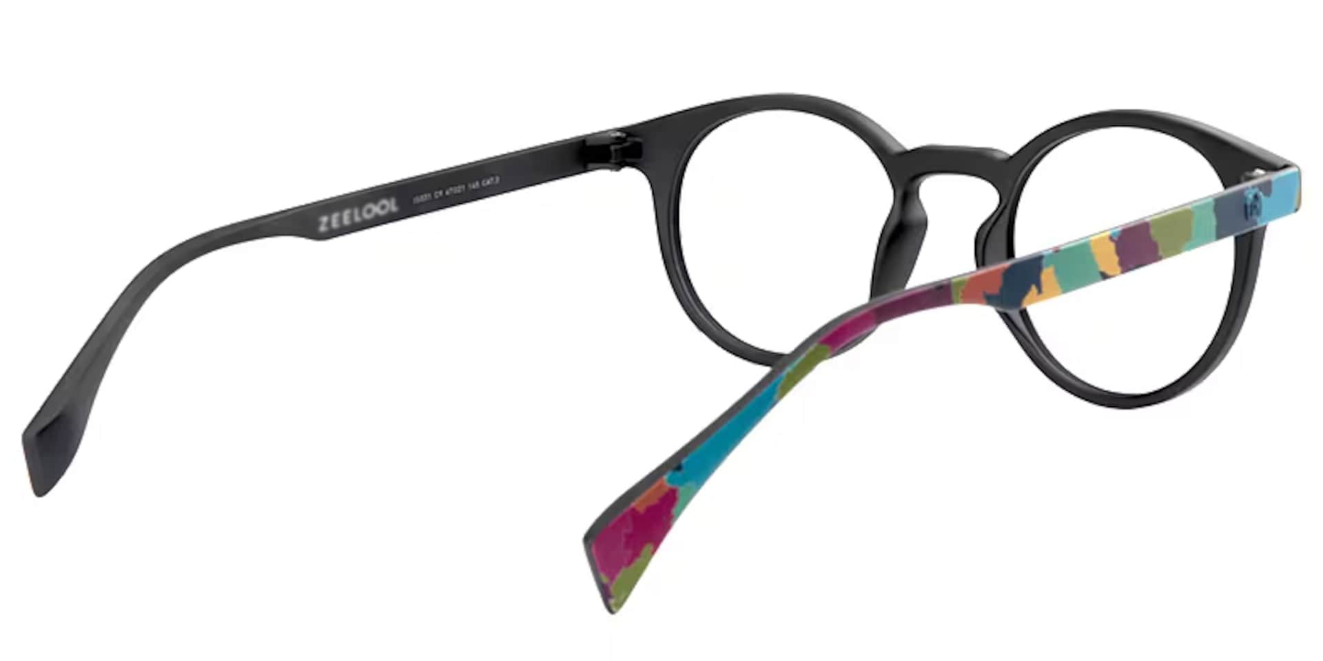Street-Artist Round Colorful Funky Frame Glasses | Zeelool4