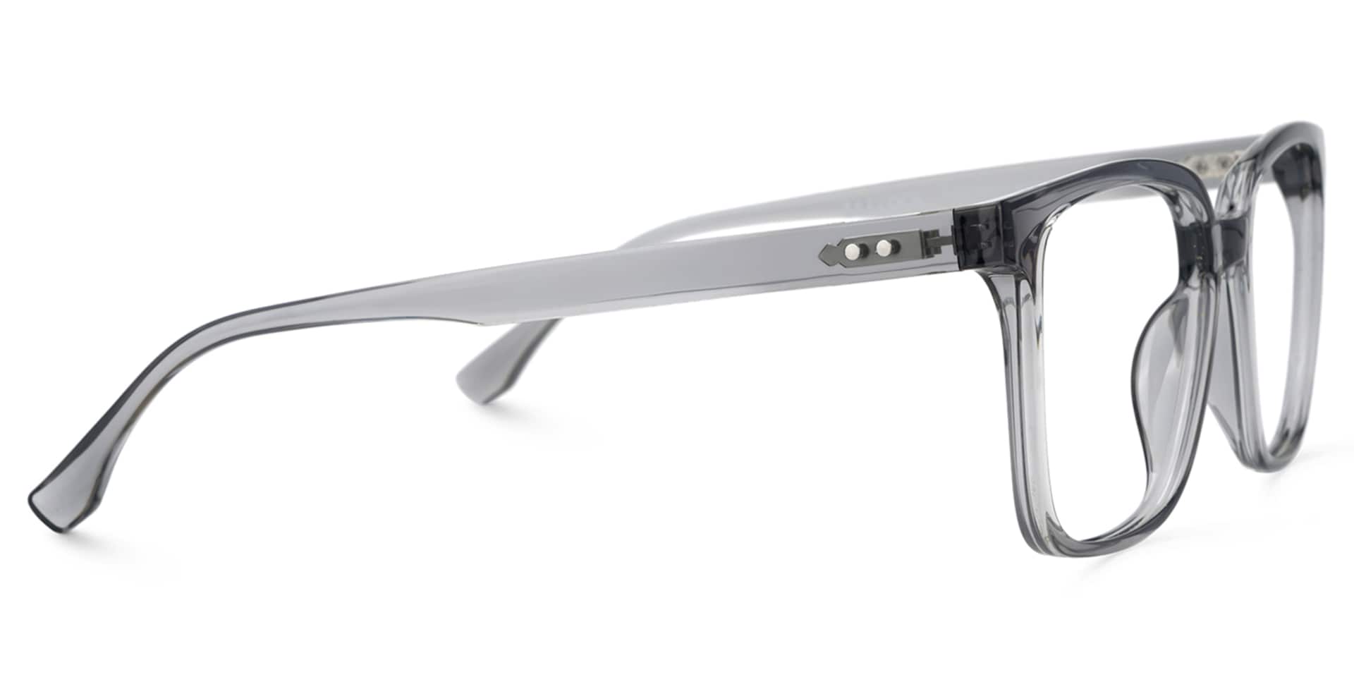 Contreras Square Gray Glasses | Zeelool Glasses2