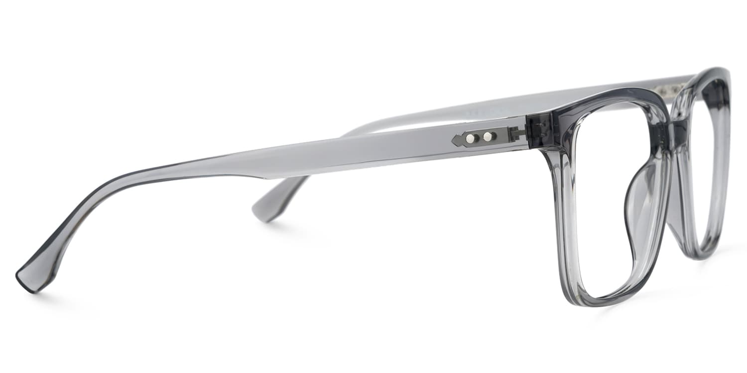 Contreras Square Gray Glasses | Zeelool Glasses2