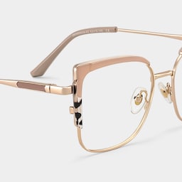 Jesmin Square Khaki Tortoise Glasses5