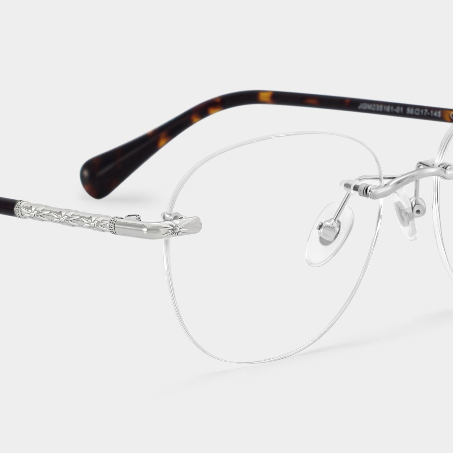 Jennifer Silver Frame Glasses with Round Frame Online | ZEELOOL4