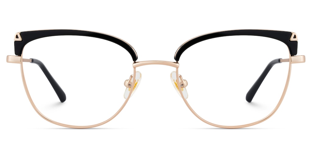 Beau Cat eye Black Gold Glasses