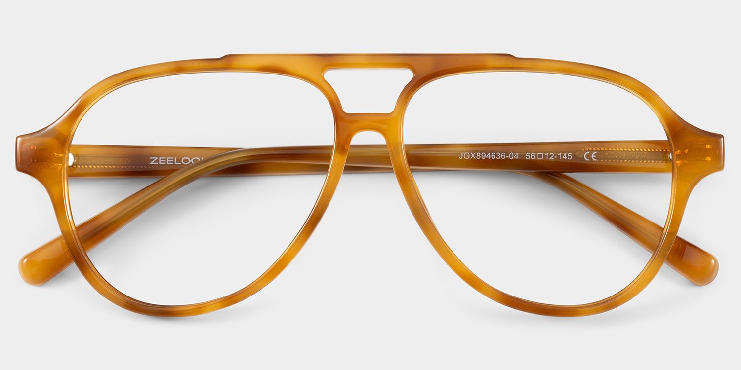 Drew Light Brown Tortoise Aviator Glasses for Teenager | ZEELOOL3