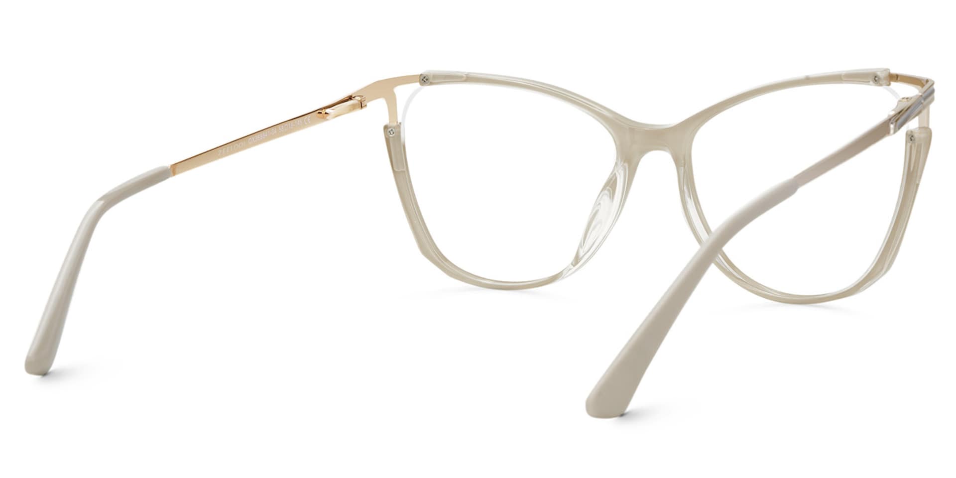 Yomary Cateye Khaki EyeGlasses | Zeelool Optical4