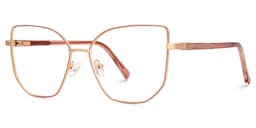 Sabita Geometric Matte Pink Glasses1