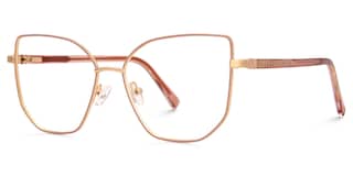 Sabita Geometric Matte Pink Glasses1